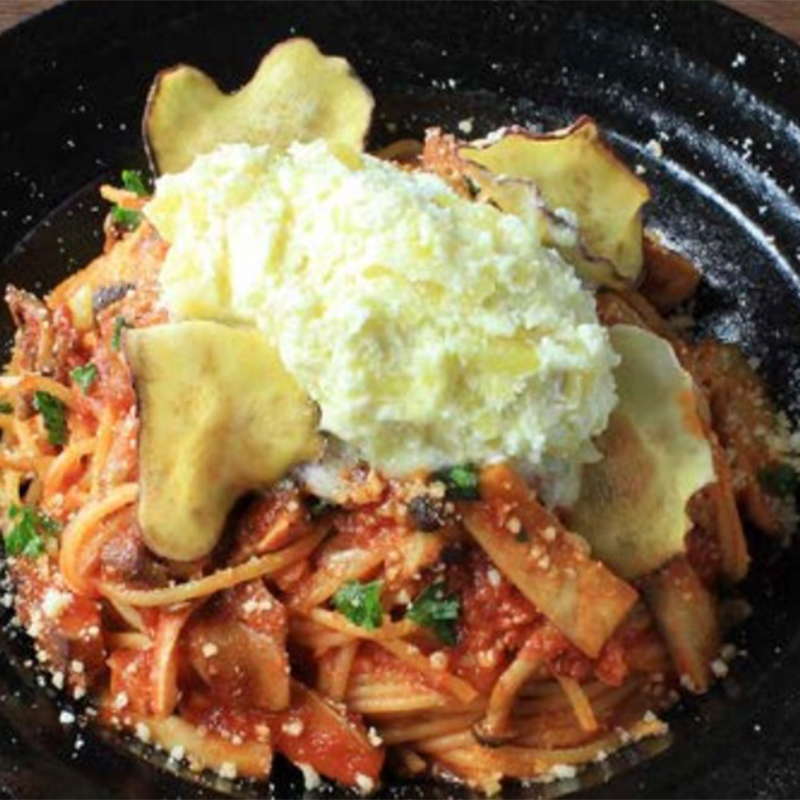 海老とジャガイモのジェノベーゼ